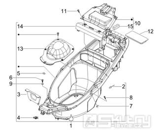 2.34 Podsedlový prostor pro přilbu - Gilera Runner 50 SP -SC- 2006 (ZAPC461000)