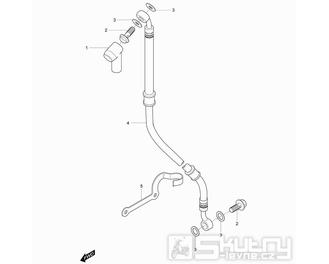 43 Brzdová hadice - Hyosung GV 125C Aquila TTC