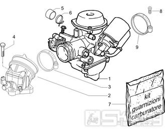 1.39 Karburátor - Gilera Runner 200 VXR 4T LC 2005-2006 (ZAPM46200)