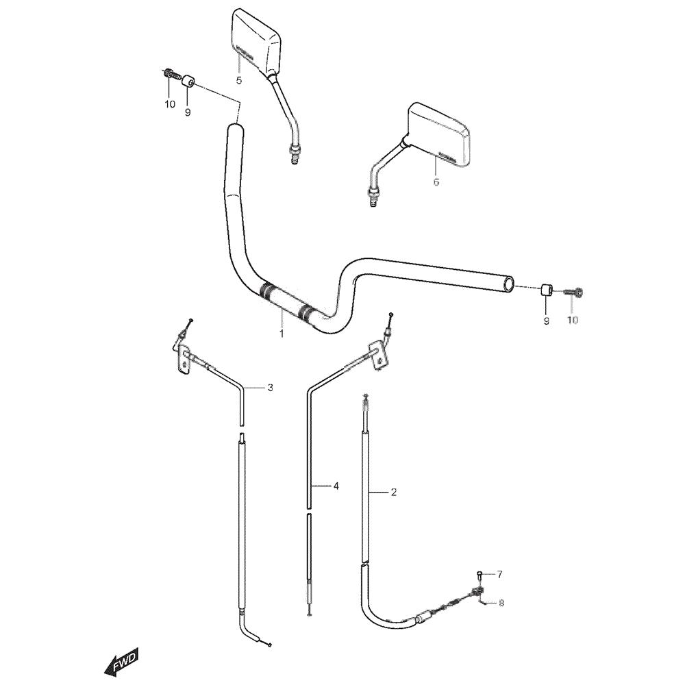 FIG38 Řidítka - Hyosung GT 125 NE