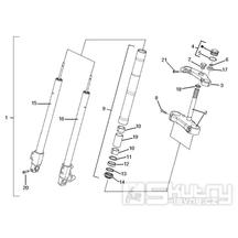 4.02 Tyč řízení, tlumiče - Gilera SC 125 2006 (6H332629, VTHGS1A1A, VTHGS1A1B)