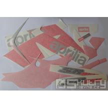 Sada samolepek pro černý skútr - Aprilia SR Max 125ccm, 300ccm