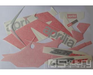 Sada samolepek pro černý skútr - Aprilia SR Max 125ccm, 300ccm