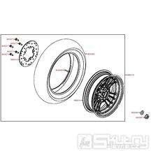 F08 Zadní kolo s brzdovým kotoučem - Kymco Like 200i