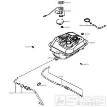 F10 Nádrž a palivový kohout - Kymco Agility 50 Carry 4T KG10DA