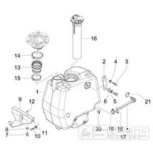 2.47 Palivová nádrž - Gilera Runner 50 PureJet ST 2008 (ZAPC46200)