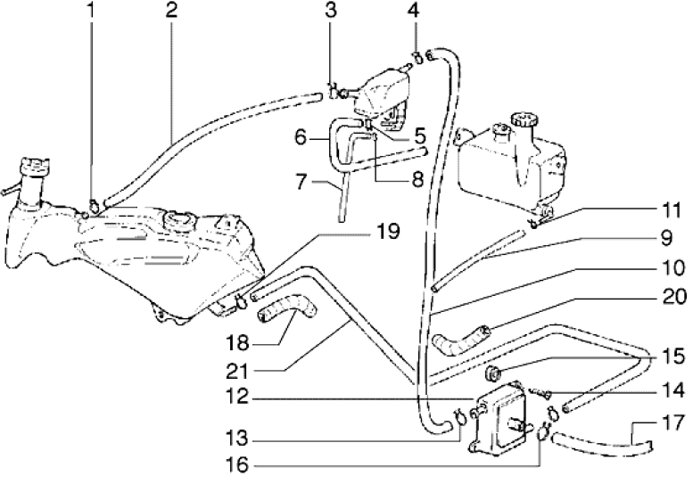 T36 Palivový systém - Gilera Runner 50 do roku 1999 (ZAPC14000)