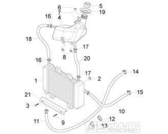 2.55 Chladič - Gilera Runner 50 PureJet 2010-2011 (ZAPC46200)