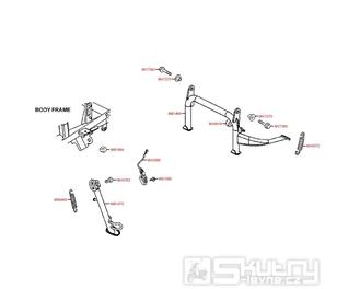F15 Hlavní stojan / Boční stojan - Kymco Downtown 125i ABS SK25AC