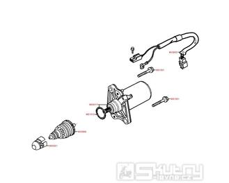 E04 Elektrický startér - Kymco MXer 50