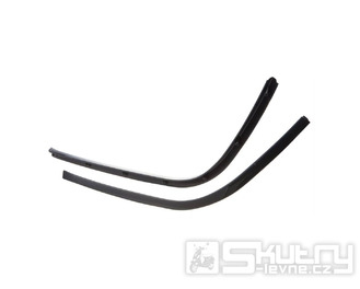 Ochranné lišty podlahy SIP černé pro Vespa Primavera, Sprint 50-150ccm