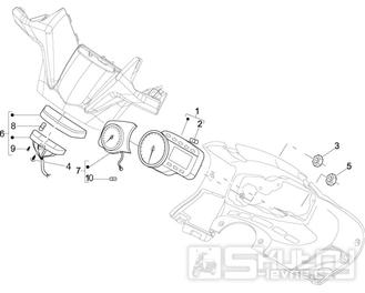 3.02 Tachometr - Gilera Nexus 500 4T LC 2009-2011 (ZAPM35200)