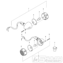 FIG24 Blinkry zadní - Hyosung GV 125M C Aquila