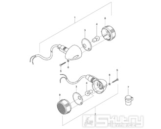 FIG24 Blinkry zadní - Hyosung GV 125M C Aquila