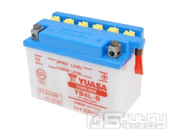 Baterie Yuasa YuMicron YB4L-B olověná bez kyselinového balení