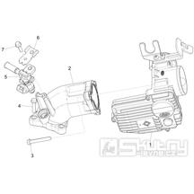 1.36 Škrtící klapka, vstřikovač - Gilera Fuoco 500ccm 4T-4V ie E3 LT od 2013 (ZAPM83100...)