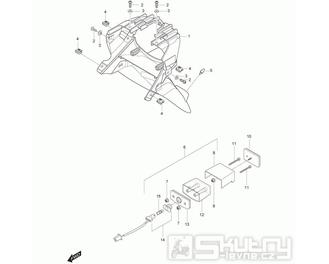 45 Zadní blatník / Osvětlení SPZ - Hyosung GT 250 R