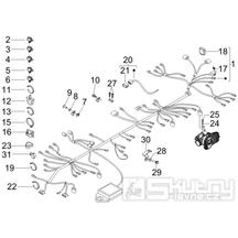 6.08 Elektroinstalace, pojistky - Gilera Nexus 250 4T LC 2007 (ZAPM35300)