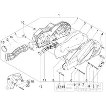 1.45 Vzduchový filtr - Gilera Runner 125 ST 4T LC 2008-2012 (ZAPM46301)