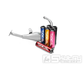 Výfuk Voca chrom 50/70ccm pro Derbi Senda, DRD, Aprilia RX, SX