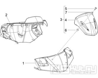 3.01 Kryt řidítek - Gilera Runner 125 "SC" VX 4T 2006-2007 (ZAPM46100)