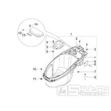 2.34 Podsedlový prostor pro přilbu - Gilera Stalker 50 Naked 2008 (ZAPC40102)