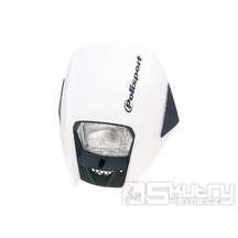 Přední maska se světlometem Polisport Exura v bílém provedení