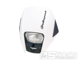 Přední maska se světlometem Polisport Exura v bílém provedení