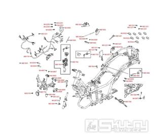 Elektroinstalace - Kymco Downtown 125i ABS SK25AC