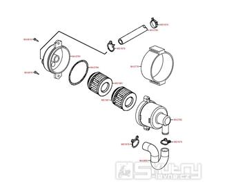 F23 Sekundární vzduchový systém - Kymco Xciting 500i
