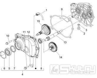 1.25 Převodovka - Gilera Runner 125 "SC" VX 4T 2006-2007 (ZAPM46100)