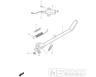 31 Boční stojan a spínač bočního stojanu - Hyosung GT 650i RF