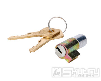 Zámek sedla kovový se 2 klíči pro Simson Schwalbe KR 51/1, KR 51/2