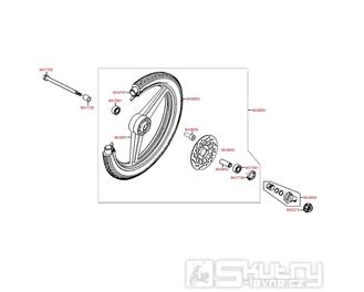 F07 Přední kolo - Kymco PULSAR 125 M