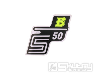 Nápis S50 B samolepicí fólie neonově žlutá pro Simson S50