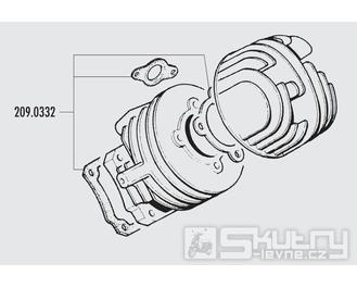 Kompletní sada těsnění válce Polini Racing - Vespa 50 - Ø 47 mm