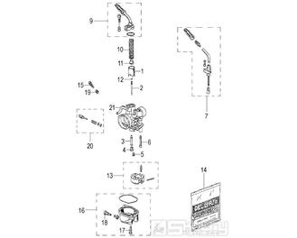 Karburátor - Malaguti XTM 50 Enduro 2006