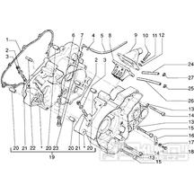 T2 Skříň klikové hřídele - Gilera RK 50ccm (VTBC08000...)