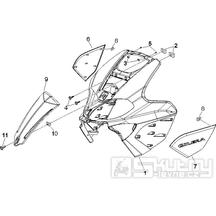 2.26 Přední plast, kapotáž - Gilera Runner 125 "SC" VX 4T 2006-2007 (ZAPM46100)