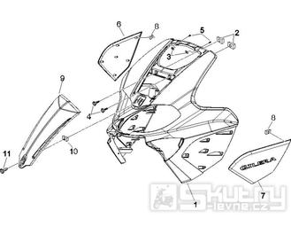 2.26 Přední plast, kapotáž - Gilera Runner 125 "SC" VX 4T UK (ZAPM46100)