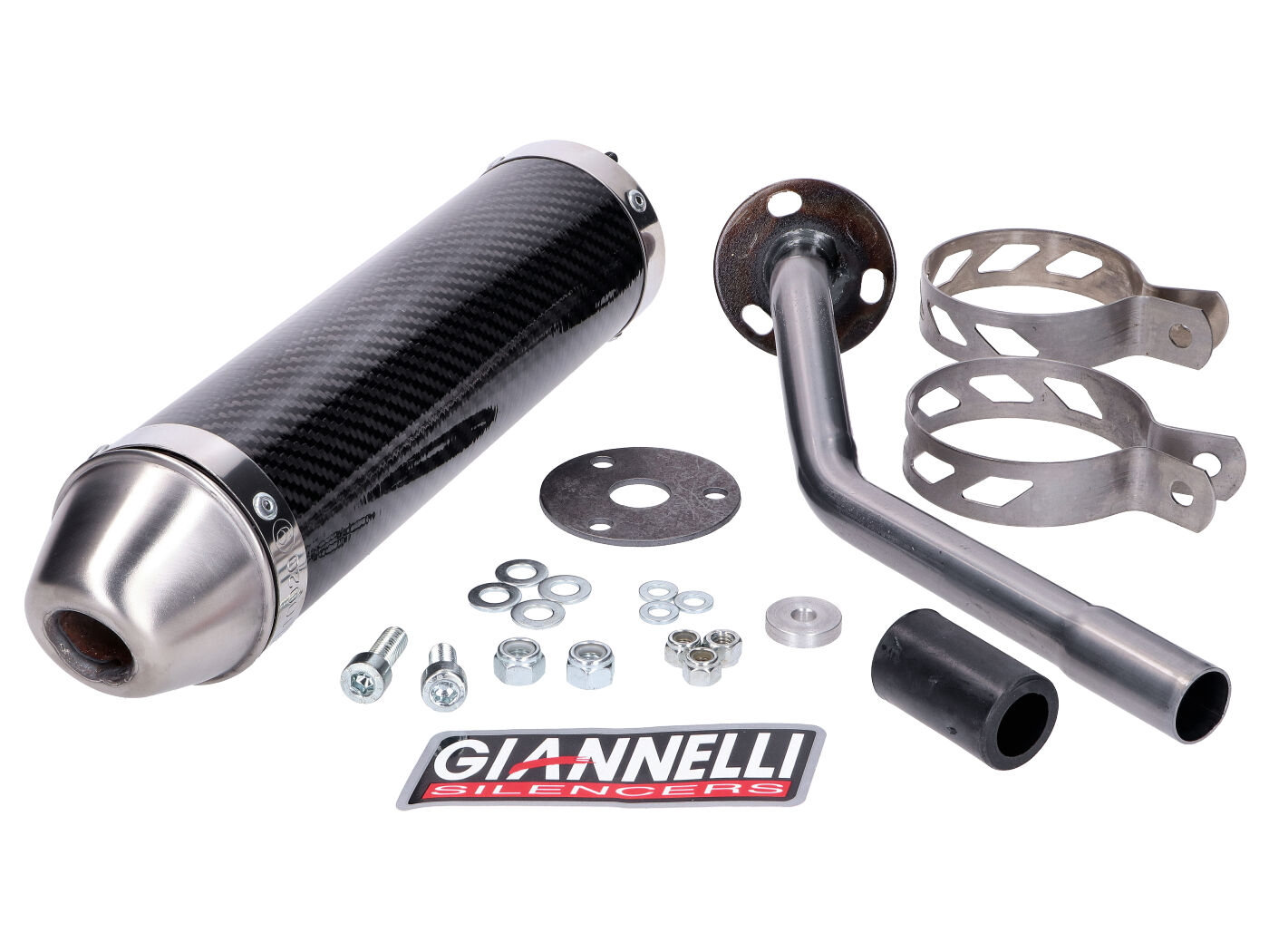 Zadní tlumič Giannelli Carbon pro Fantic Motor 50M, 50MR, 50E, 50ER, 50ES 2T 13-16