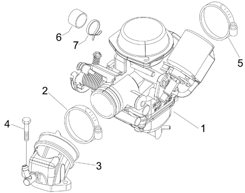 1.39 Karburátor - Gilera Nexus 125 4T LC 2007-2008 (ZAPM35700)