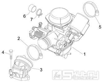 1.39 Karburátor - Gilera Nexus 125 4T LC 2007-2008 (ZAPM35700)