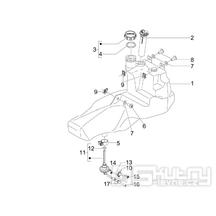 2.47 Palivová nádrž - Gilera Stalker 50 Naked 2008 (ZAPC40102)