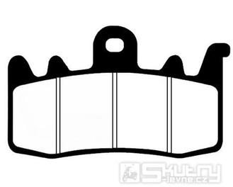 Brzdové destičky přední Polini organické pro Kymco AK 550 od r.v.2017