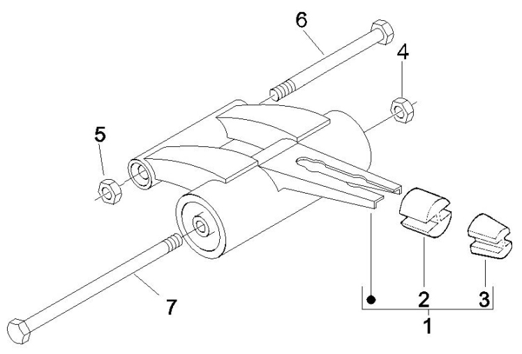 4.01 Uložení motoru - Gilera Runner 50 SP 2005-2006 (ZAPC46100)