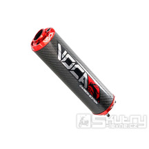 Koncovka výfuku Voca Carbon - CNC červená