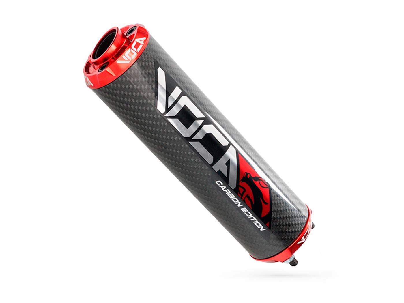 Koncovka výfuku Voca Carbon - CNC červená