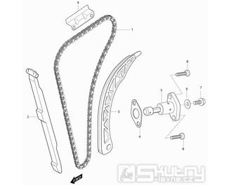 09 Rozvodový řetěz - Hyosung MS3 250i