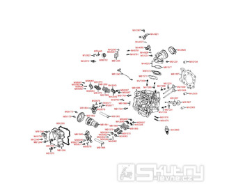E2 Hlava válce, ventily pro Kymco People GT 300i ABS [RFBV40010] (BF60AC) V4